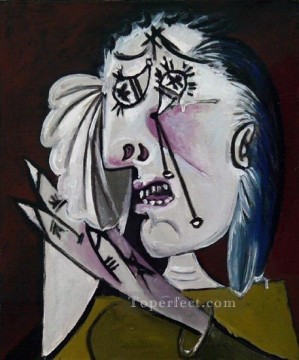 パブロ・ピカソ Painting - 泣く女 5 1937 キュビズム パブロ・ピカソ